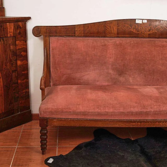 Sofa height: 102 Width: 201 Depth: 62 This piece is attributed to the mentioned designer/maker. It has no attribution mark...