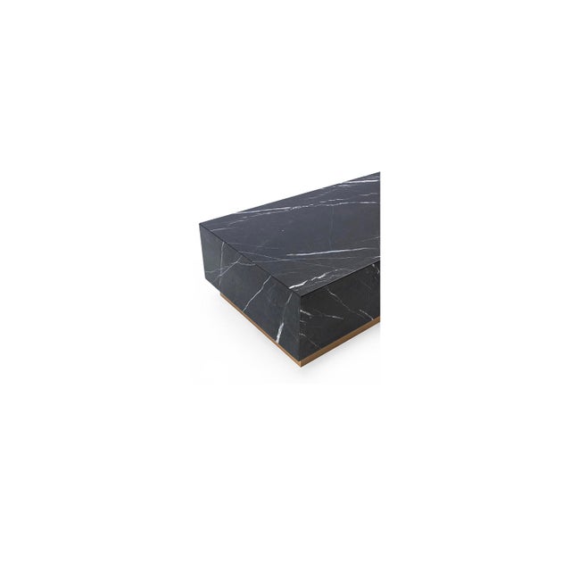 Vesta Eduardus Black Marble Coffee Table Chairish