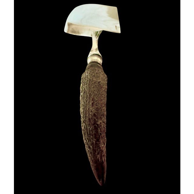 Antique Harrison Fisher & Co English Silver-Plated Crumb Scoop For Sale In Charleston - Image 6 of 7