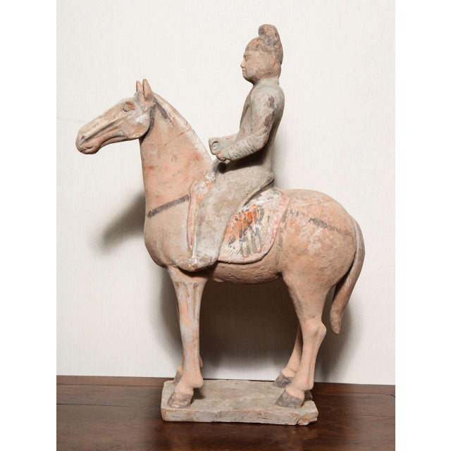 7th10th Century Tang Dynasty Terracotta Statuette of a Horse With