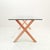 Wooden Dining Table with Glass Top For Sale - Image 3 of 18