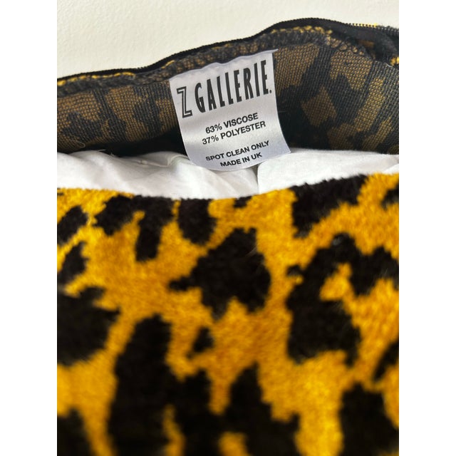 Textile Early 21st Century Lush Chenille Leopard Pillows For Sale - Image 7 of 7