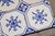 Antique 1920s Portuguese Ceramic Tiles With Stylized Art Deco Rosette Motif Set of 14 For Sale - Image 11 of 18