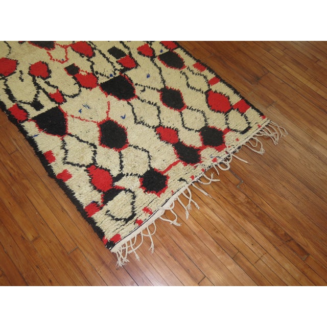Vintage Beni Ourain Moroccan Rug 4′6″ × 10′5″ Chairish
