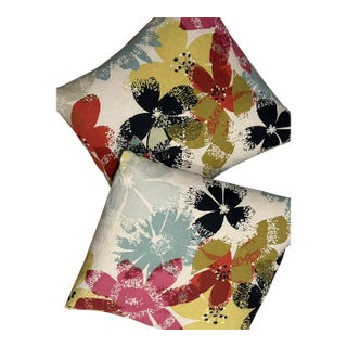 Graphic Floral Pillows For Sale