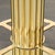 Mid-Century Designed for Leisure Fluted & Cream Upholstered Brass Counter Stool For Sale - Image 10 of 10