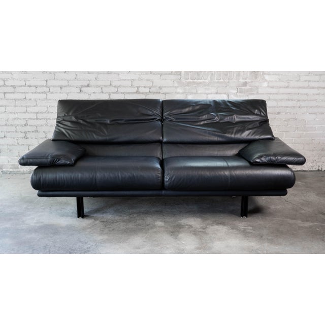 1980s Postmodern Leather Alanda Sofa by Paolo Piva for B&b Italia For Sale - Image 9 of 15