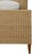 Contemporary Matthew Izzo Home Chamberlain Queen Rattan Bed Frame With Arched Headboard, Side Rails, and Footboard in Rattan With Wood Feet For Sale - Image 3 of 8