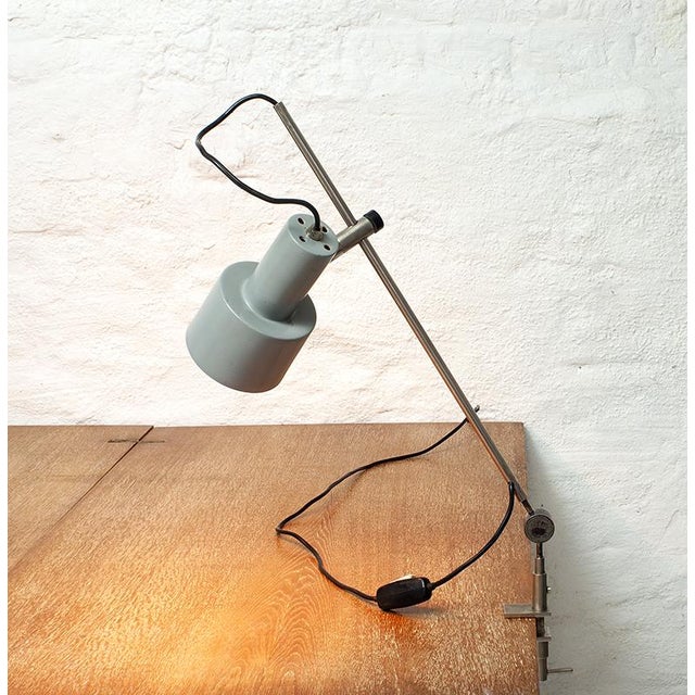 Mid-Century Modern Model 256 Clamp Lamp by Tito Agnoli for O-Luce For Sale - Image 3 of 16