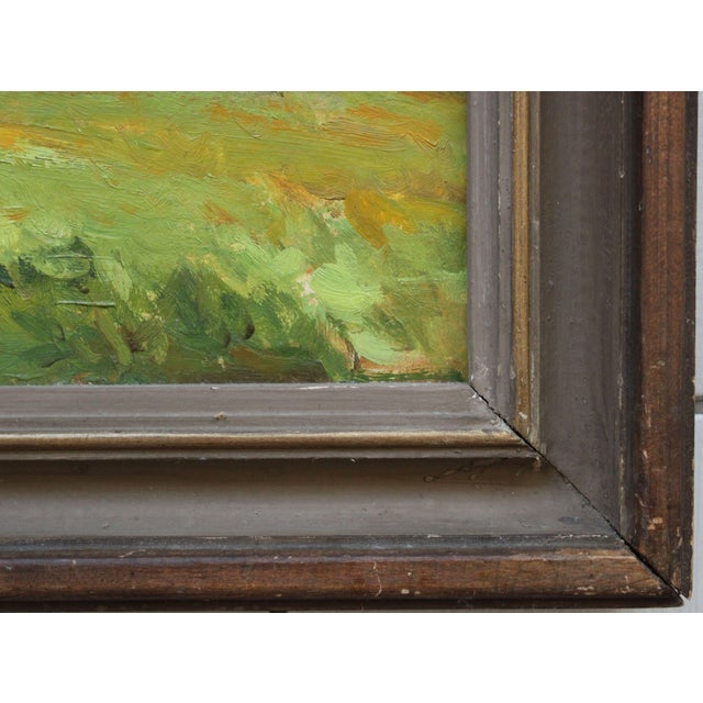 Alfejs Bromults, The Lake Anna, 1990, Oil on Cardboard For Sale - Image 11 of 14