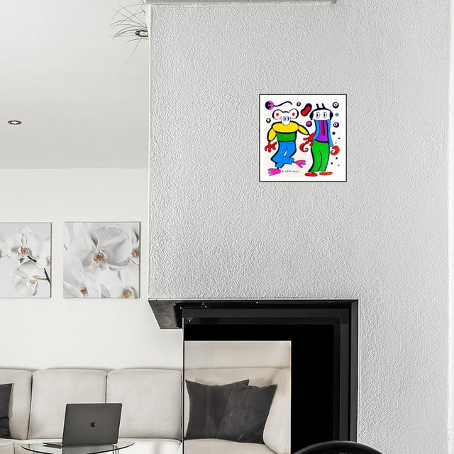 The Two Accomplices captures the playful electricity between two characters who move as if they share the same secret...