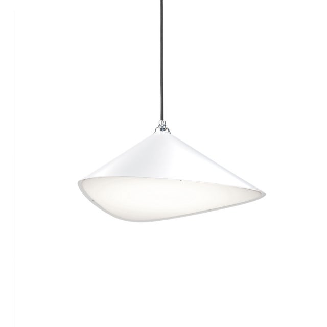 Emily II Pendant Light in White Semi-Matte by Daniel Becker for Moss Objects For Sale - Image 6 of 6
