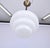 Bauhaus Art Deco Cascade Pendant Light in Brass and Opaline Glass, 1930s For Sale - Image 3 of 9