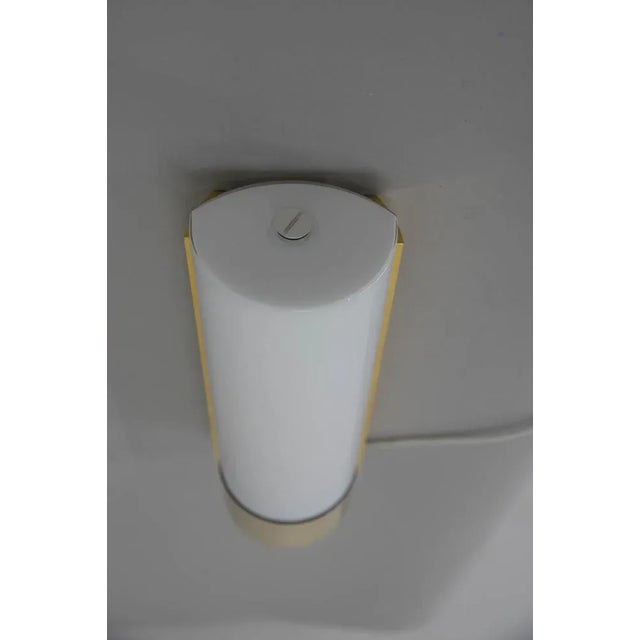 Brass and Opaline Glass Wall Lamp from Glashutte Limburg, 1970s For Sale - Image 9 of 12