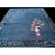 Art Deco 1920s Blue Floral Vase Design Antique Chinese Art Deco Rug 9' X 11'8" Carpet For Sale - Image 3 of 8