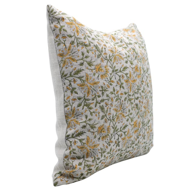 Enhance your space with the timeless elegance of the Fabdivine Block Print Cushion Cover. Crafted from thick linen, this...