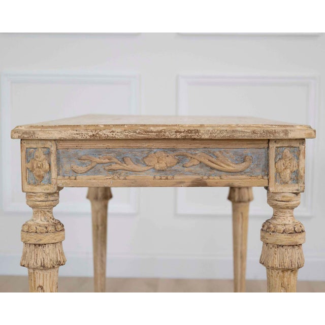 Swedish Gustavian Console Table with Carved Medallion, circa 1860 For Sale - Image 10 of 14