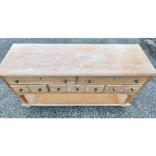 Kincaid Ducks Unlimited Bleached Oak Console For Sale - Image 4 of 11