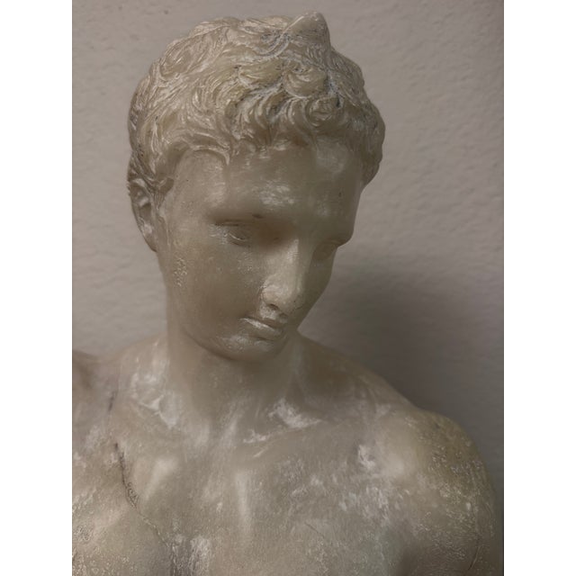 Rh Roman Discus Thrower Classical Sculpture Fragment on Stand For Sale - Image 4 of 12