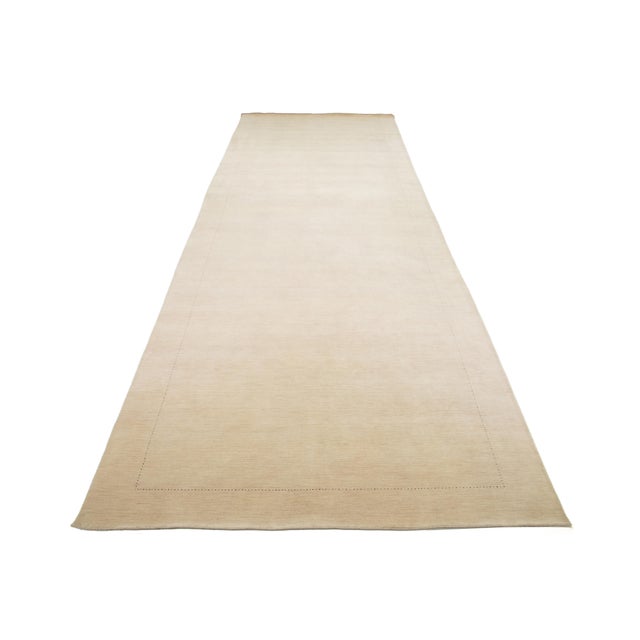Modern Gabbeh Oversized Wool Rug With Minimalist Design For Sale - Image 9 of 12