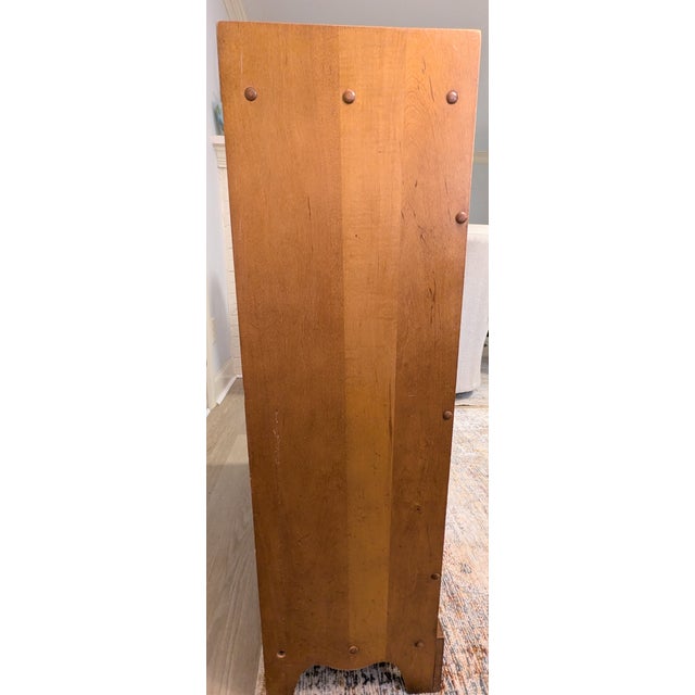Mid Century Small Rock Maple Bookcase by Brady Furniture / Nichols and Stone For Sale - Image 9 of 13