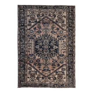 District Loom Vintage Hamadan Scatter Rug For Sale