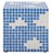 Wood Hikari Cube Cloud Tile Accent Table in Light Blue / White For Sale - Image 7 of 7