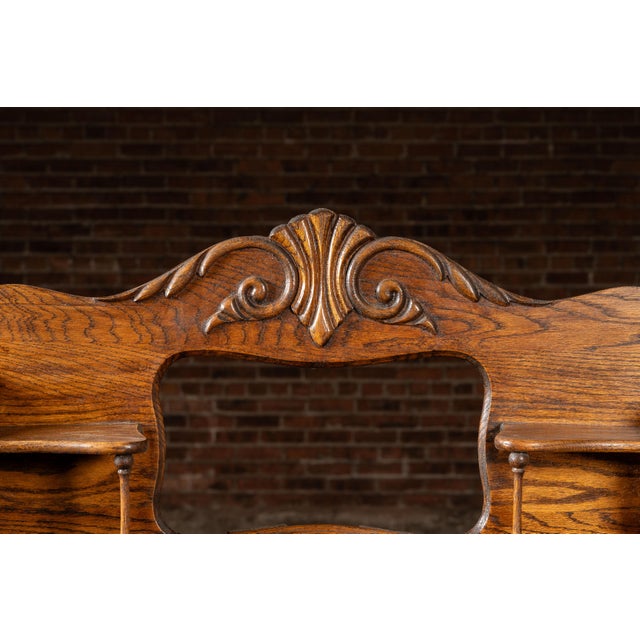 Early 20th Century Oak Drop-Front Secretary Desk For Sale In Chicago - Image 6 of 10