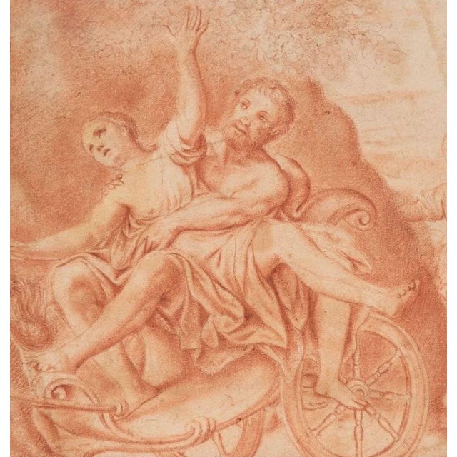 Rat of the Sabines - Original Sanguine Drawing End of 18th Century End of 18th Century For Sale - Image 3 of 3