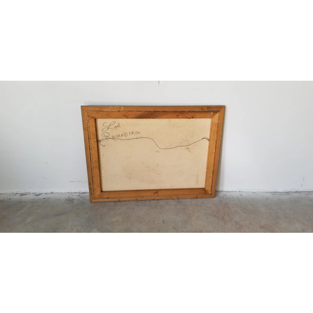 1970s Coastal Mountain Landscape Oil Painting by Luci Rosenberg, Framed For Sale - Image 9 of 11