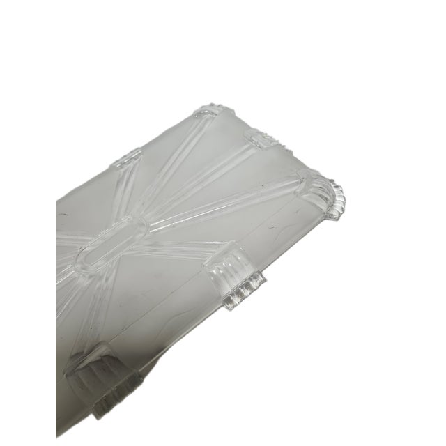 Polish Art Deco Tray by Zawiercie Glassworks, 1930s For Sale - Image 8 of 9