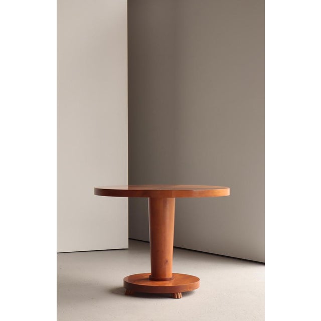 Scandinavian Art Deco Side Table in Birchwood, 1930s For Sale - Image 4 of 18