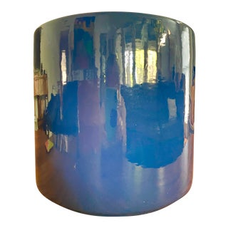 Midcentury Modern Cobalt Gainey Ceramics Planter For Sale