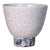 Mid 20th Century Traditional Japanese Studio Ceramic Raku Crackle Bowl With Cylindrcal Base For Sale
