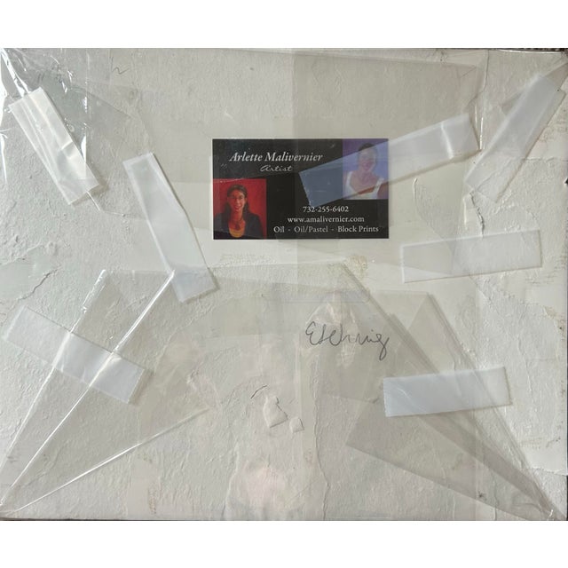 Printmaking Materials 1980s Original Hand Colored Etching of Horses by Arlette Malivernier For Sale - Image 7 of 7