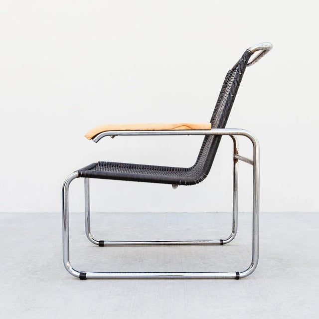 Vintage S35 Cantilevered Lounge Chair Attributed to Marcel Breuer For Sale - Image 9 of 12