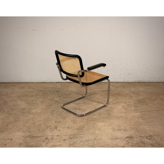 Wood S64V Cantilever Armchair by Marcel Breuer for Thonet, Set of 3 For Sale - Image 7 of 14