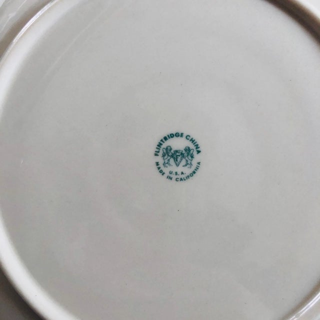 1970s Mid-Century Flintridge China Daybreak Salad Plates- Set of 3 For Sale - Image 5 of 7