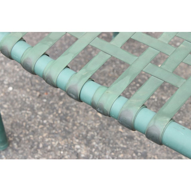 Hauser Vintage Pair of Faux Bamboo Outdoor Patio Stools For Sale In Philadelphia - Image 6 of 12