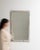 This mirror makes its impression through whitewashed distressed frame, rectangular. It was made in France during 1900s, a...