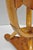 Vintage Art Deco Style Burr Walnut Curved Leg Pedestal One Drawer Side Table For Sale - Image 9 of 16