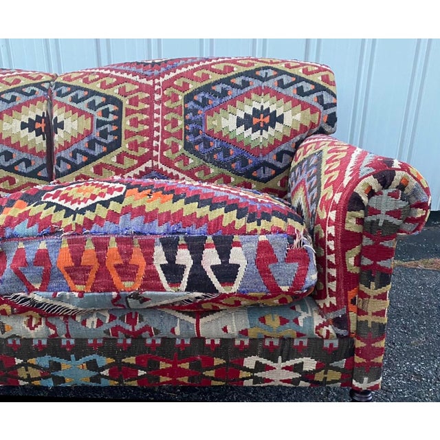 Smith Kilim Full Scroll Arm Sofa Chairish