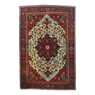 Antique Farahan Sarouk Rug 4'3'' X 6'4'' For Sale