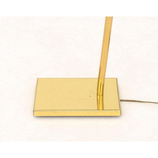 Mid-Century Modern Modern Brass Adjustable Floor Lamp For Sale - Image 3 of 5