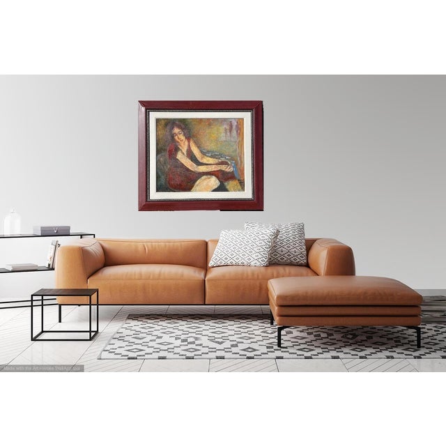 Contemporary "Sweet Memories" Original Oil Painting Sonia Gold For Sale - Image 3 of 12