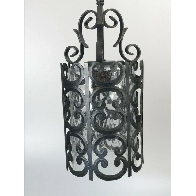 Mid-Century Modern Space Age Pendant Lamp in Metal and Glass For Sale - Image 6 of 9