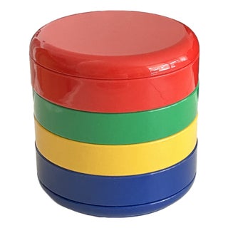Rare Multi-Color Vintage Rexite 900 Multiplor Desk Organizer by Rino Pirovano For Sale