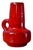 Fat Lava Scandinavian Pitcher Vase in Red Color from Kreutz Keramik For Sale - Image 9 of 9