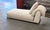 2020s Montauk "Jill" Armless Chaise in Cream Off-White Velvet For Sale - Image 5 of 7
