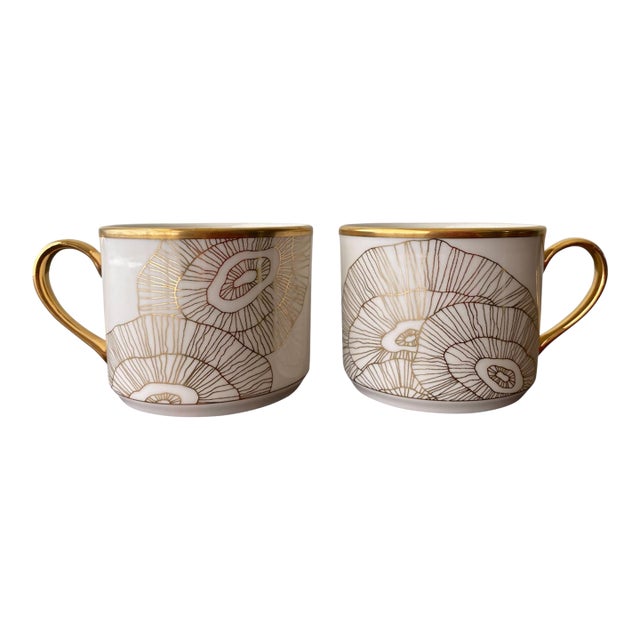 Kelly Wearstler by Pickard Tea Cups, Set For Sale